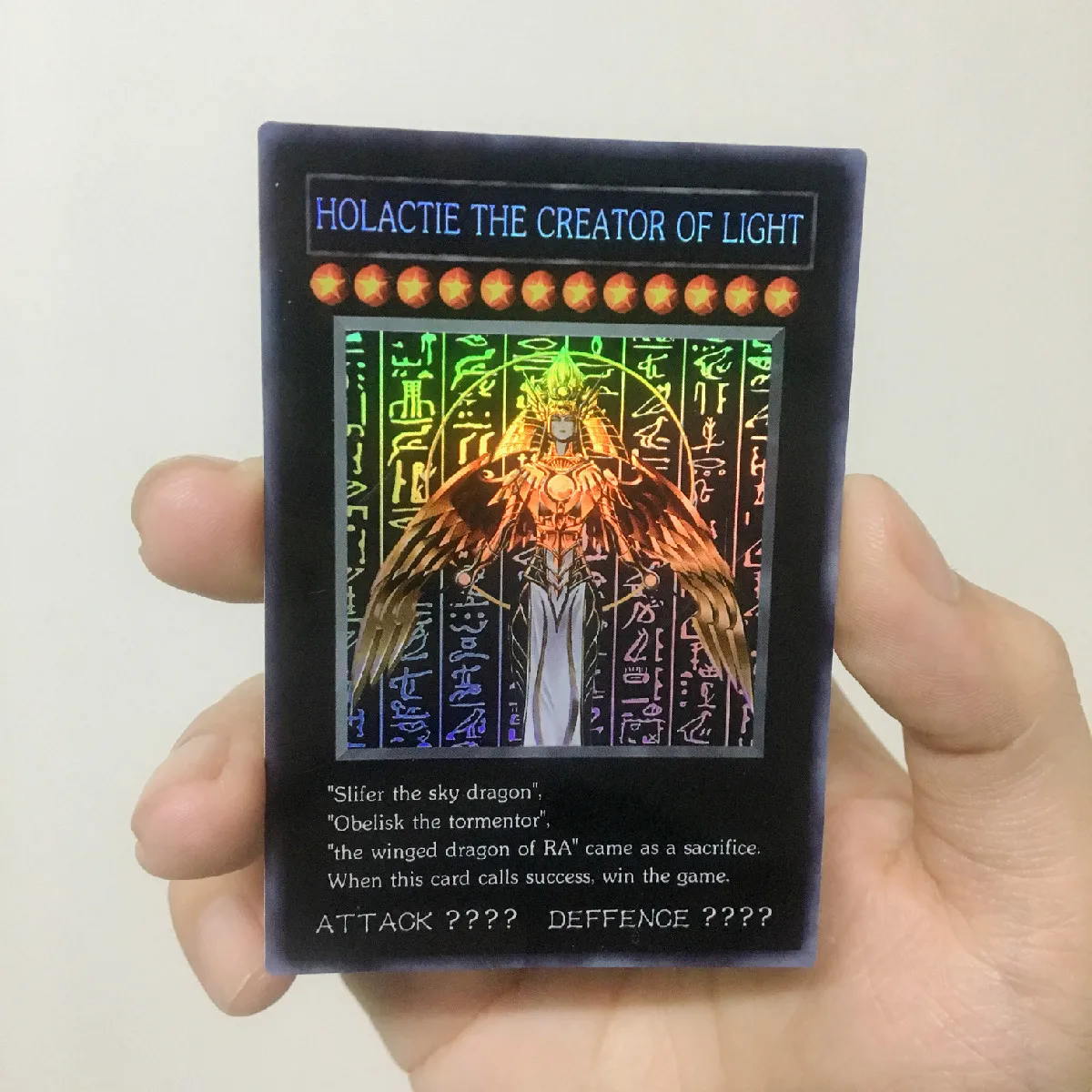 Yu Gi Oh светильник создание сланца карта DIY Красочные игрушки хобби Коллекционная