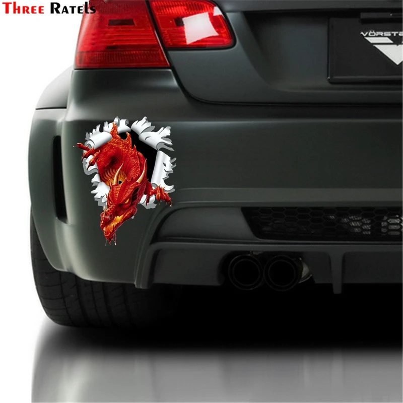 Три Ratels FC97 3D рваные следы от пуль дизайн мотив красный дракон винил Motorcecly