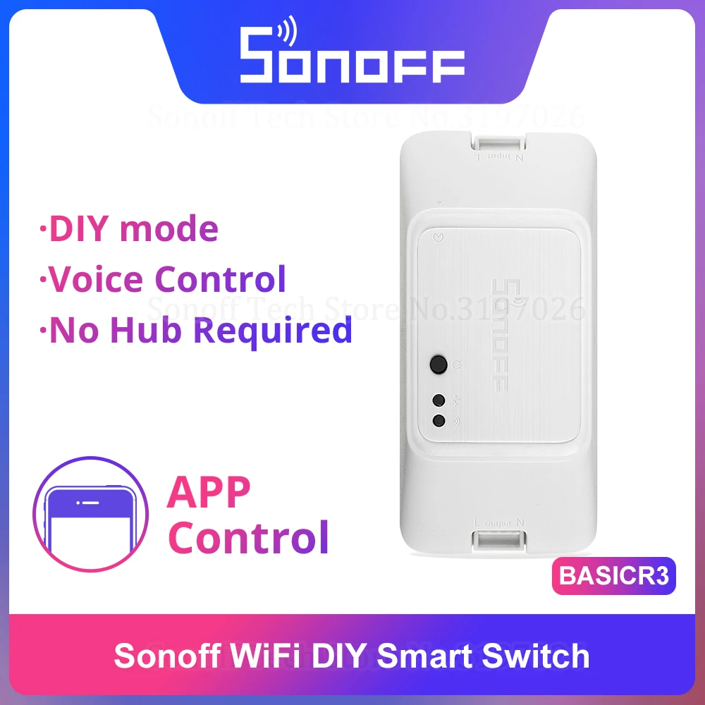 Itead Sonoff BASIC R3 умный Wifi переключатель беспроводной пульт дистанционного