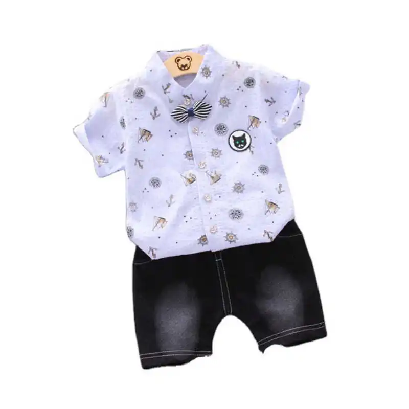 

Baby New Summer Fashion Clothing Children Boy Girls Cartoon Shirt Shorts 2Pcs/sets Kids Infant Clothes Toddler Cotton Tracksuits