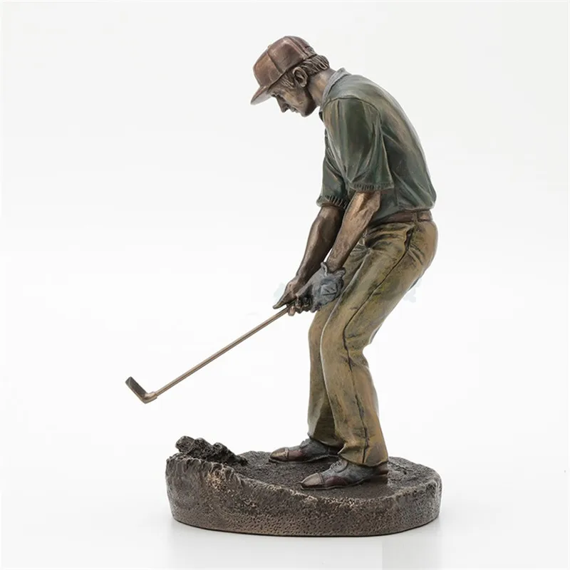 Художественная Скульптура GOLF MAN креативное украшение фигурка статуя из