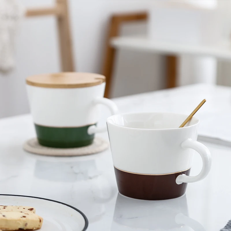 Керамические кофейные кружки чашки керамическая Рождественская дорожная