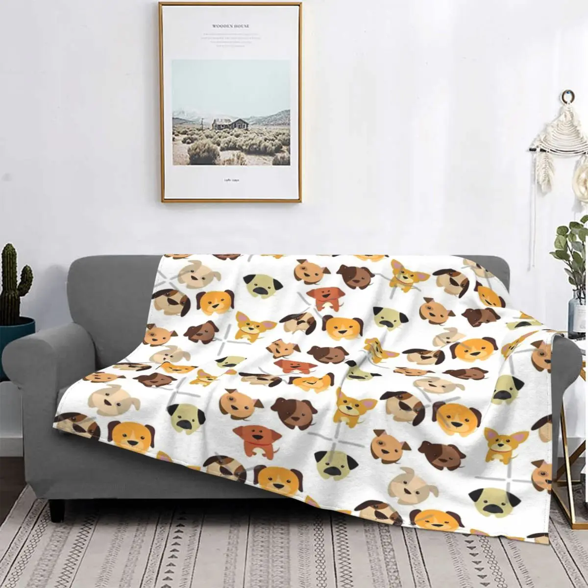 

Adorable Dog Collage Blanket Bedspread Bed Plaid Rug Plaid Blanket Plaid Blankets Plaid On The Sofa