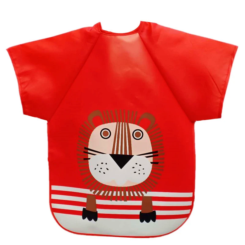 Новый нагрудник для малышей с коротким рукавом из ЭВА водонепроницаемый