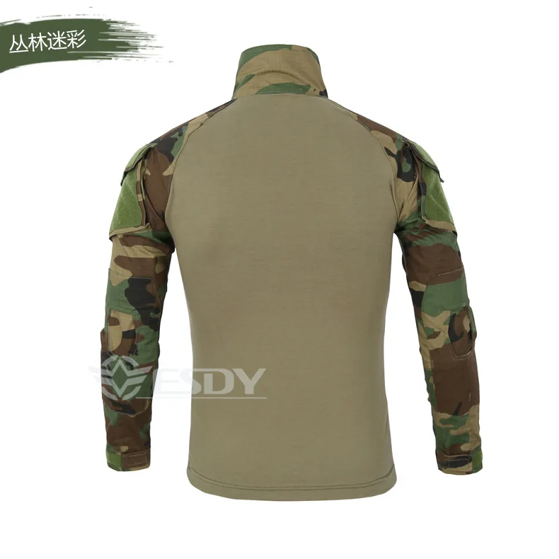 

2021 US Army Tactical Military Uniform Airsoft Camouflage Combat-Proven Shirts Rapid Assault Long Sleeve Shirt Battle Strike