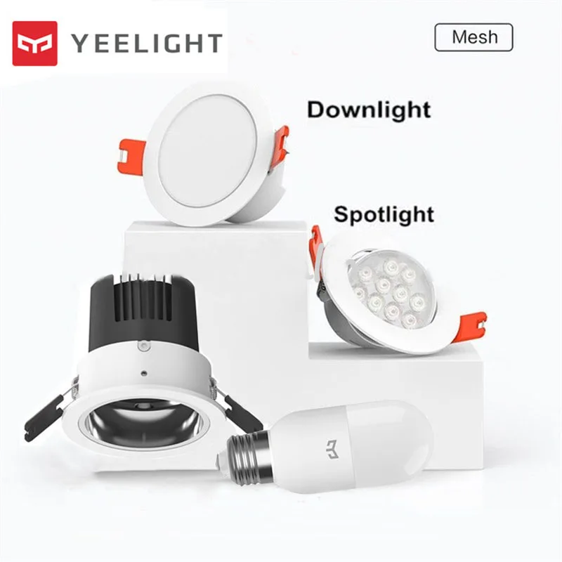 Умный светильник Xiaomi Mijia Yeelight оригинальный умный прожектор лампа E14 E27 работает с