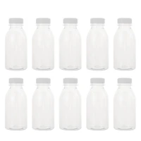 10pcs 300ml juice storage bottles milk bottles beverage bottles transparent beverage bottles