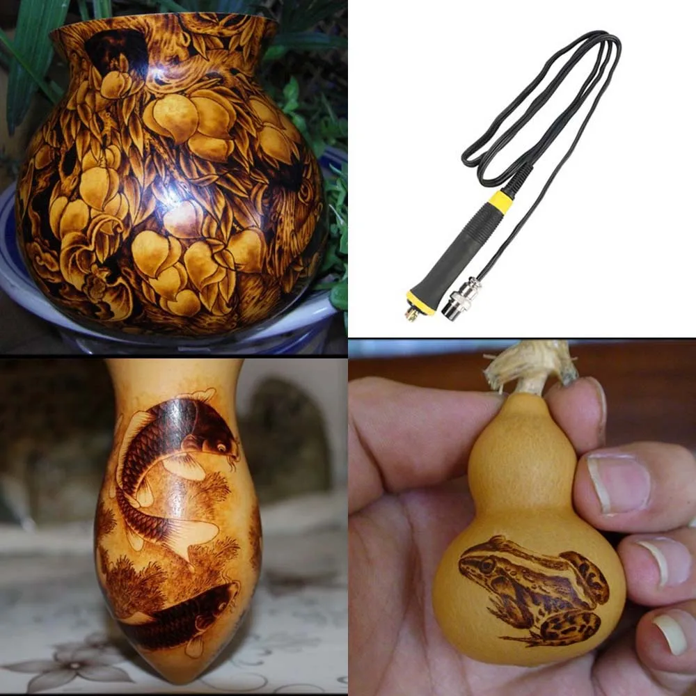 

Portable Pyrography Pen Insulation Handle Lightweight Electric Soldering Iron Pen Anti-slip Pyrography Tool Wood Burning Machine