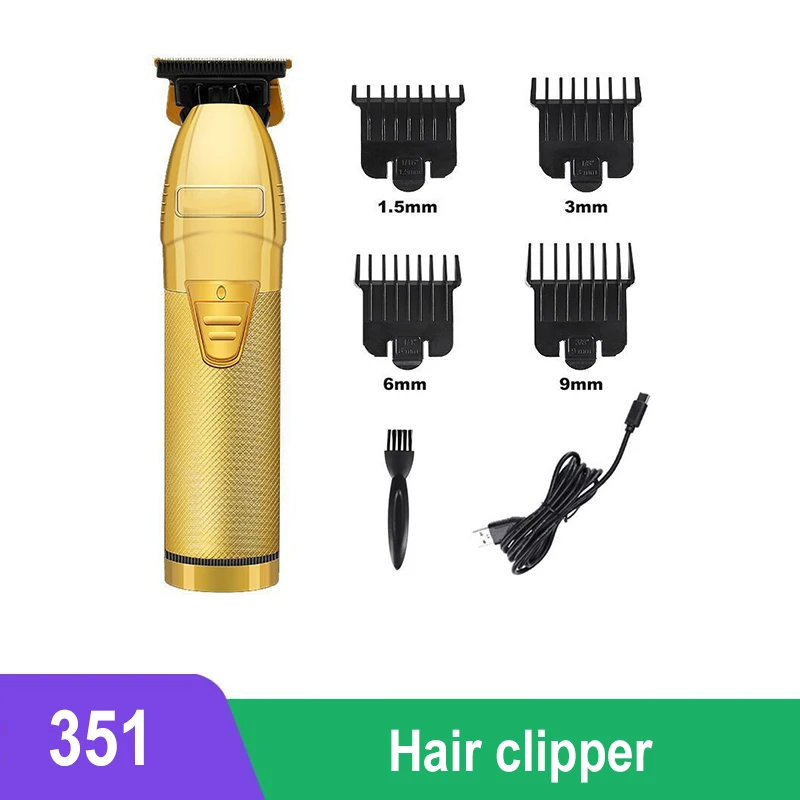 

Мужская электрическая машинка для стрижки волос, беспроводной триммер для бороды, машинка для стрижки волос с лезвиями из Керамического Сп...