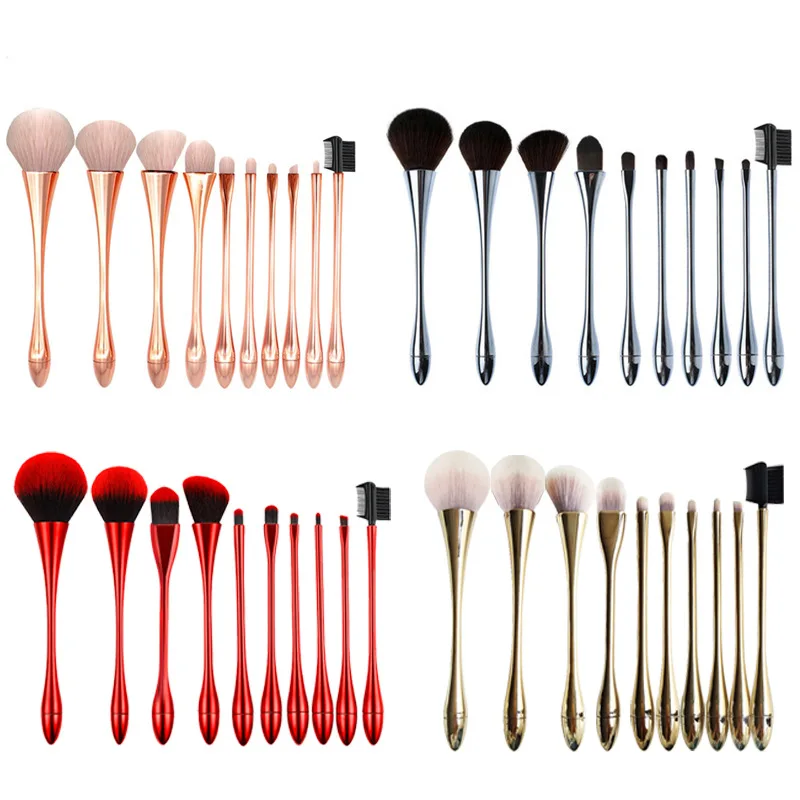 

New 10PCS Small Waist Makeup Brush Makeup Tool Set Goblet 10 Makeup Brush Barrel Beauty Tool