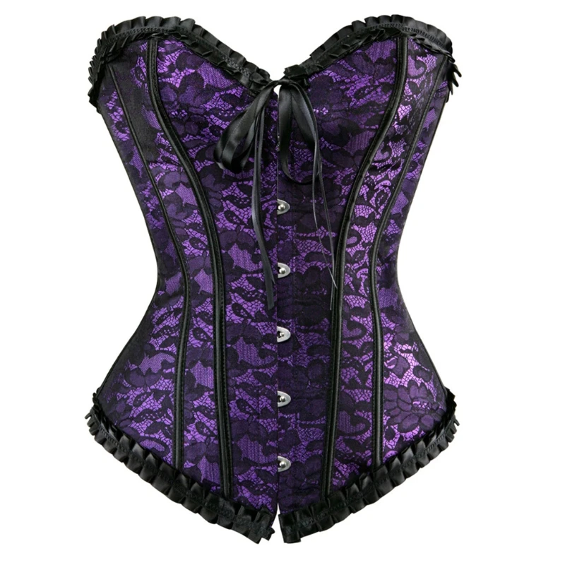 

Corsets Bustiers Floral Tops For Women Vintage Sexy Corsets Gothic Lingerie Corselet Overbust Retro Corset Abdomen