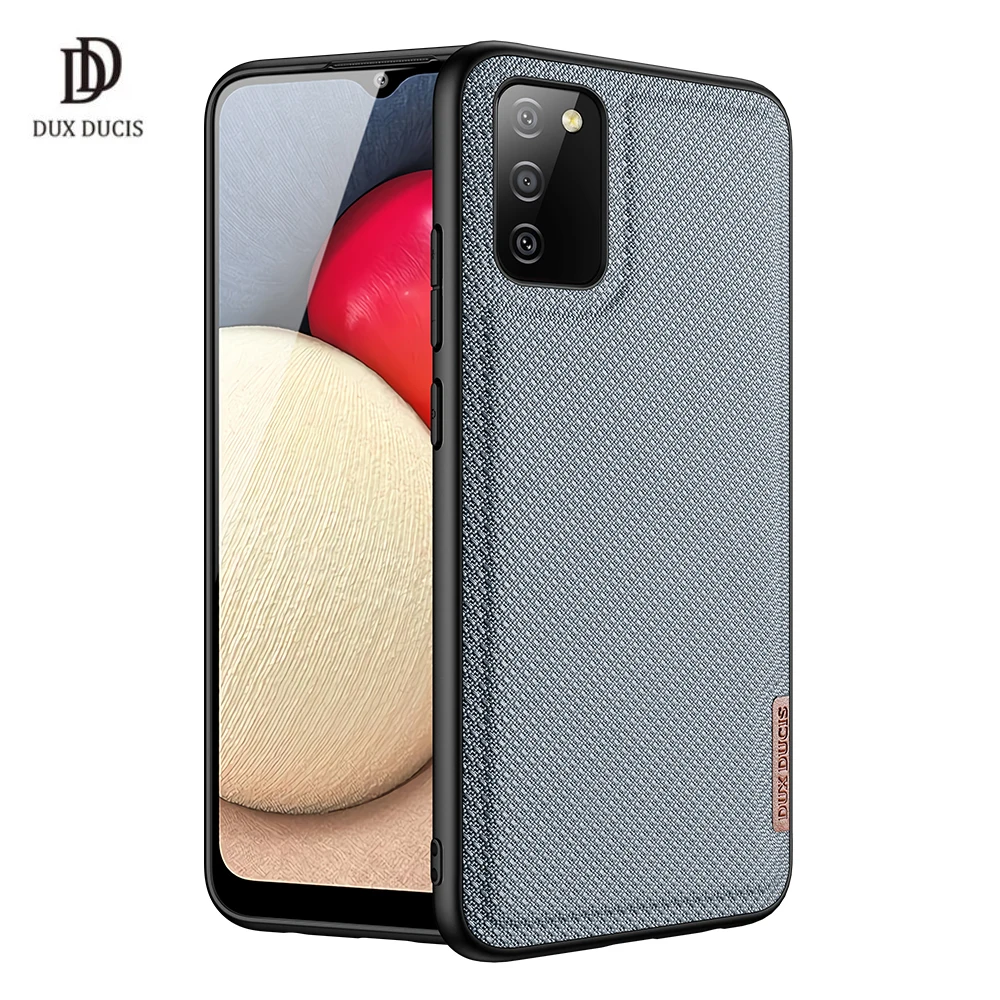 

For Samsung Galaxy A02S Case Fino Series Woven Fabric Protecting Case Anti-Shock Original Slim Design чехол на самсунг A02S