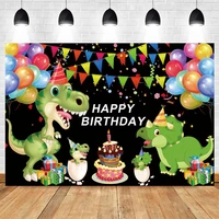 yeele baby birthday backdrop balloon jungle dinosaur party photozone photo banner photographic background for photo studio props