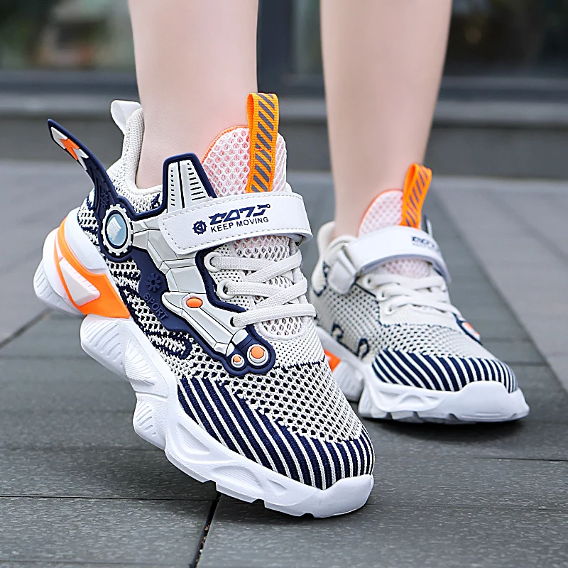 Кроссовки детские для мальчиков из дышащей сетки Размер 29-39 # От 7 до 12 лет |