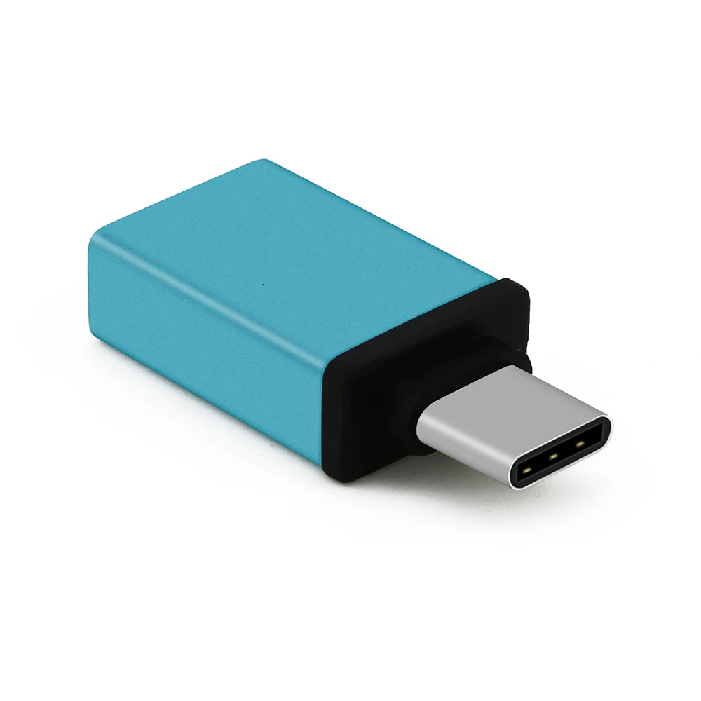 CHYI type-C Мужской к USB 3,0 Женский хаб-конвертер Mini USB 3,1 сплиттер type C адаптер синий Usb3.0 хаб для Macbook компьютера