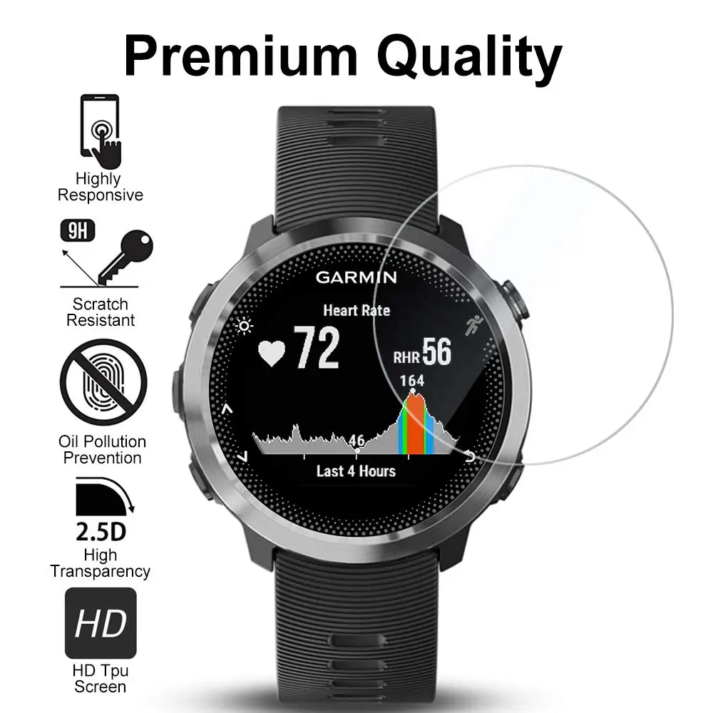1/4 упаковки для Garmin Forerunner 645 0 3 мм прозрачное закаленное стекло защиты экрана от