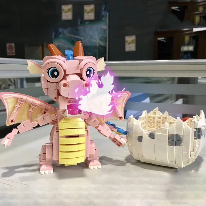 

771pcs LOZ Mini Building Blocks Baby Dragon Animal/lovely/girls Toys for Kids Assemblage Educational Model Brinquedos 1122