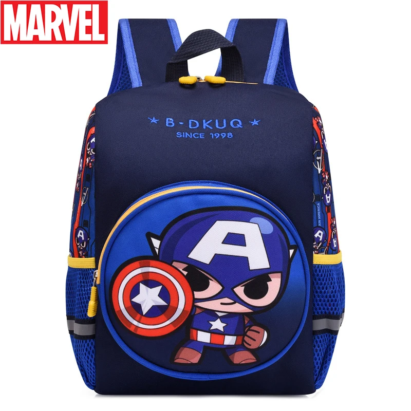 Marvel Cartoon Baby Kids Spiderman Backpack Bags For Boys Captain America Handbags Children Cute Iron Man Shoulder Packages Gift