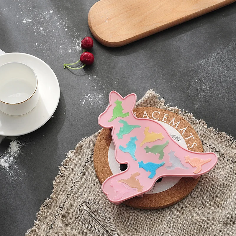 Украшения для торта из мягкой помады Tool 10-Grid Kangaroo силиконовая форма миниатюрные