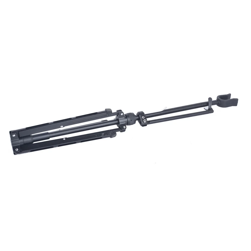 

Aluminum Alloy Tripod Bow Stand Recurve Bow Longbow Protable Foldable Bracket Rack Shooting Accessories Black (Long Type