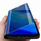 Умный зеркальный Чехол-книжка для xiaomi Mi 10 lite 5G, с подставкой