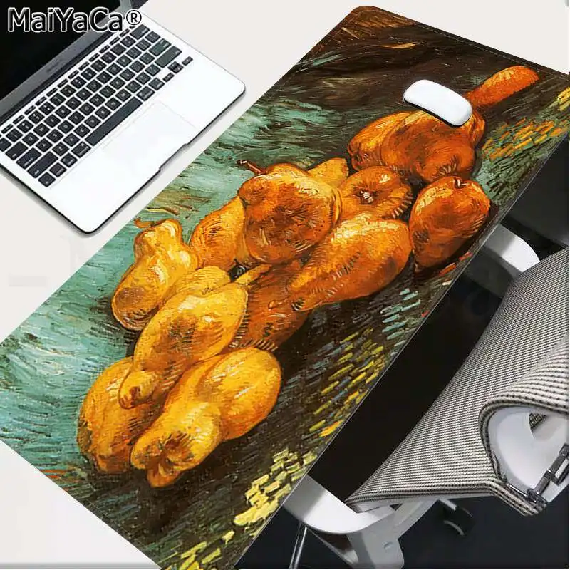 

Maiya New Arrivals Van Gogh art Large Mouse pad PC Computer mat Rubber PC Computer Gaming mousepad