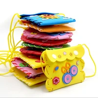 childrens diy toy handmade sewing cartoon wallet creative coin purse handmade material package kindergarten sewing accessories