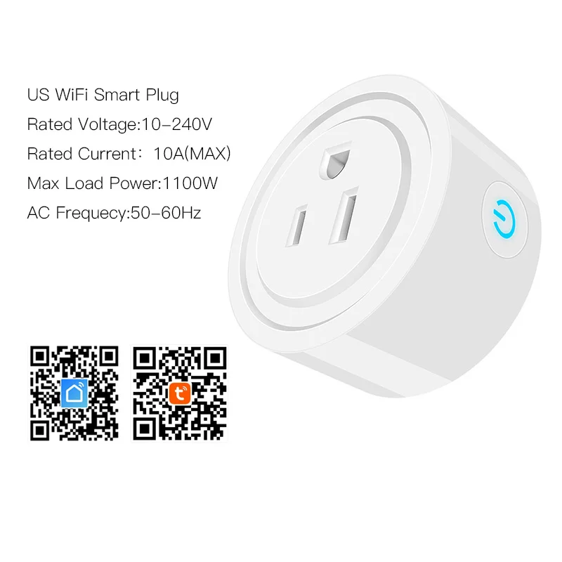 FrankEver US Smart Plug 10A домашняя Автоматизация Wi-Fi розетка синхронизации включения/выключения питания работает с Alexa и Google Tuya Smart life APP