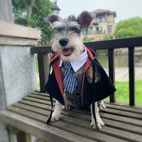 pet dog cat cosplay costumes preppy style cape cloak shawl