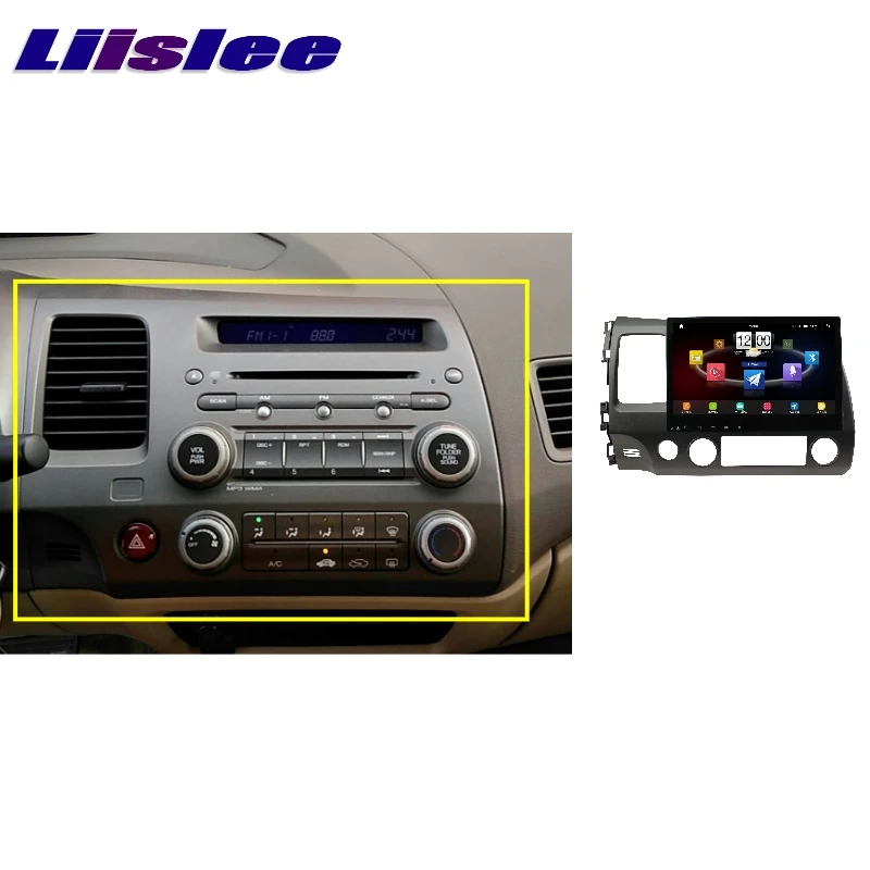 Автомагнитола LiisLee для HONDA Civic 2005 ~ 2011 мультимедийный ТВ DVD GPS Hi-Fi стерео навигация в