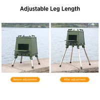 outdoor cooking stove folding camp stove portable wood burning stove with retractable legs for camping hiking backpacking