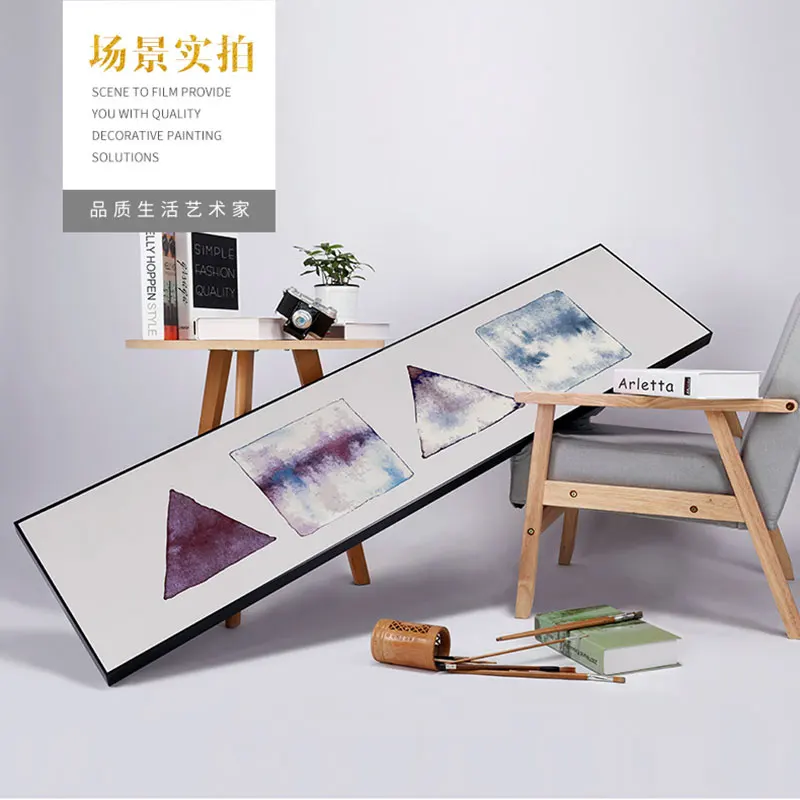 Абстрактные геометрические узоры в чернильную крапинку для водопад плакат на