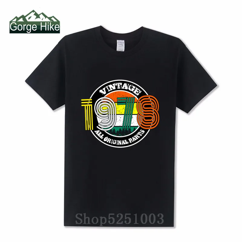 Мужская хлопковая футболка в стиле ретро Классическая винтажная с изображением
