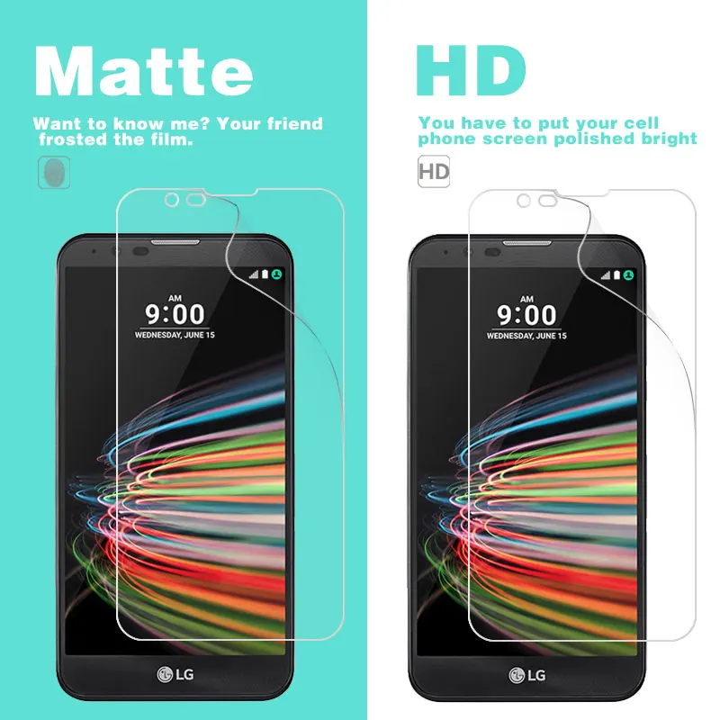 Матовая пленка против отпечатков пальцев для LG X Cam FAST Mach K600 K240 Power 2 Screen Style Venture View X2