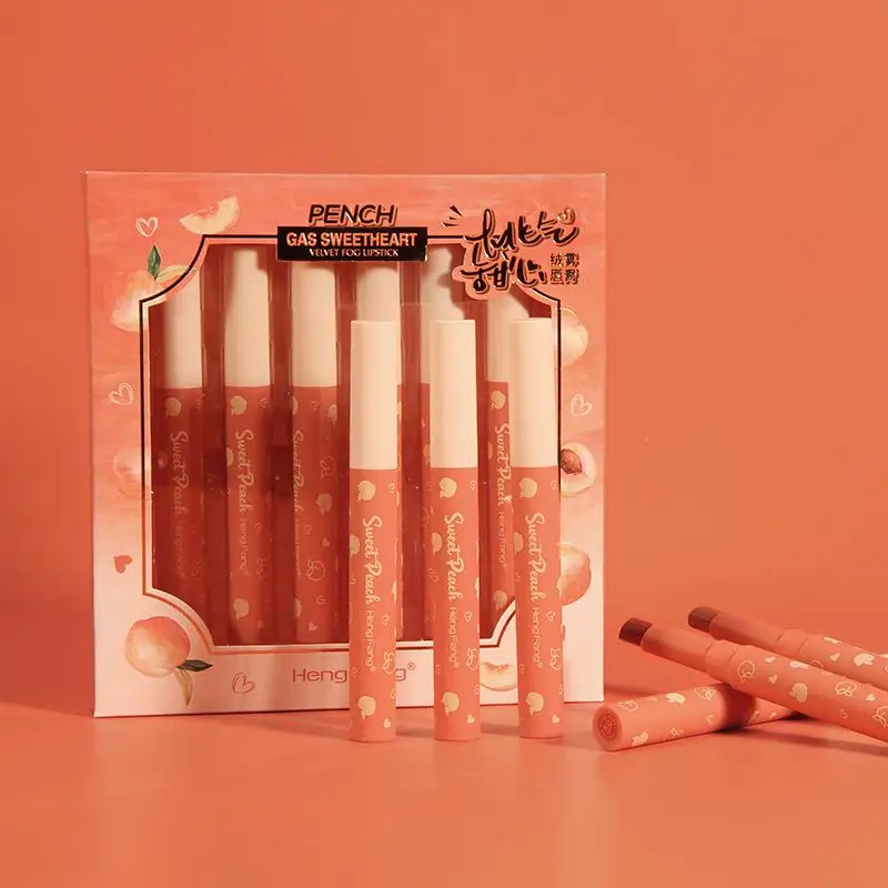 

Красочная помада, бархатная матовая Косметическая губная помада с тонкой текстурой, водостойкая, устойчивая к поту, долговечная, не прилипает к чашке, губная помада для макияжа TSLM2