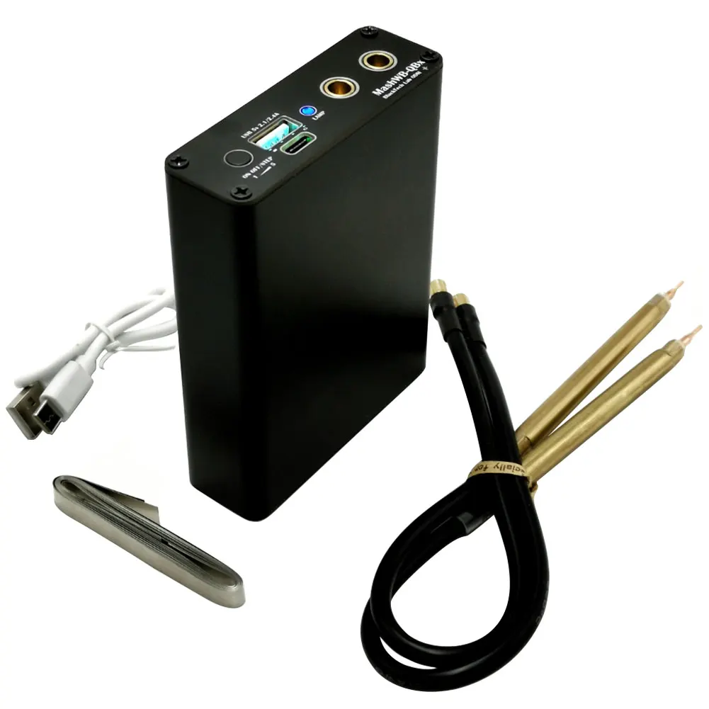 

Spot Welder Kit Mini Spot Welding Machine DIY Portable Handheld Desktop Spot Welder with Quick-Release Pens Spot Welding Machine