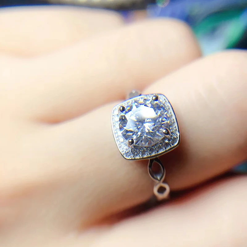 Ювелирные изделия CoLife серебро 925 пробы моисанит кольцо для помолвки 1ct D Цвет VVS1