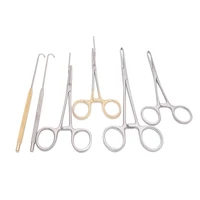 pet sterilization equipment tissue forceps uterine ovarian hook sterilization forceps surgical fixed ligation forceps