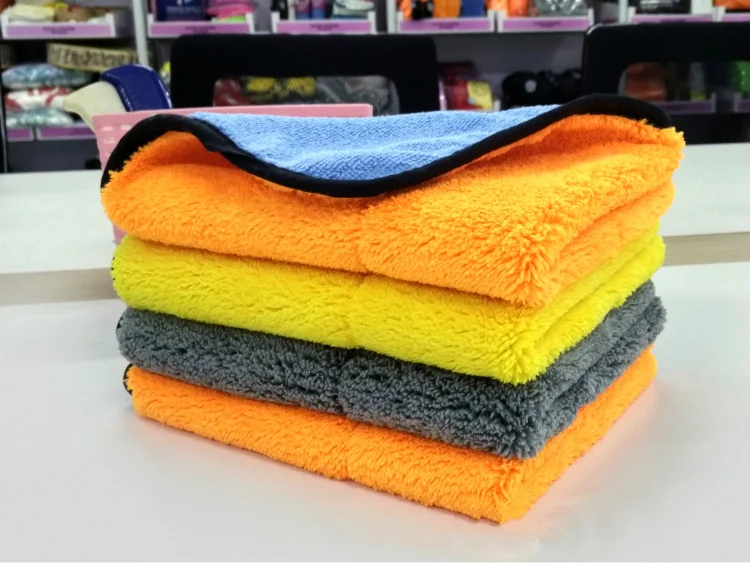 Супертолстая плюшевая ткань из микрофибры кораллового цвета 45x38 см|Чистящие