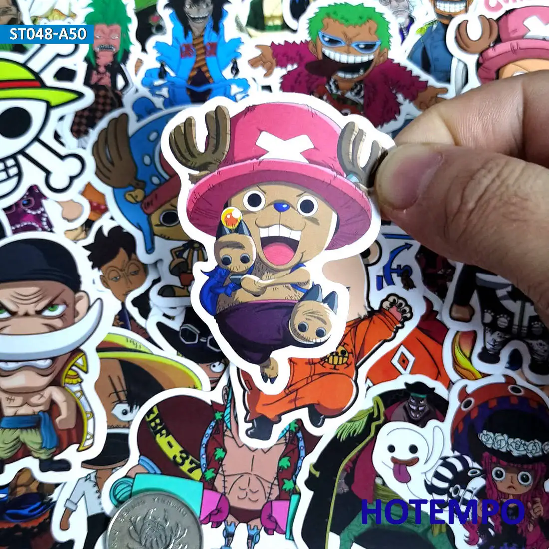50 шт. Аниме ONE PIECE Luffy наклейки для DIY мобильного телефона ноутбука чемодан скейтборд фиксированная передача наклейки