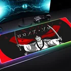 Коврик для мыши Зорро RGB, игровой компьютерный коврик с подсветкой, размер XXL, USB, RGB, аксессуары для игр, аниме, Настольный коврик для мыши
