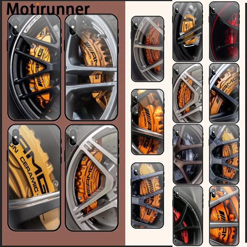 Motirunner Автоспорт AMG покрышка DIY окрашенный красивый чехол для телефона iPhone 11 pro XS MAX
