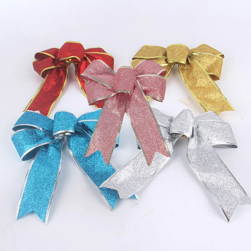 

Festival Bowknot 5Pcs Large Bows Ornaments Party Present Xmas Decoration