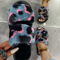 womens autumn and winter casual fuzzy slippers female fluffy flip flops ladies soft plush house slippers for women 2021 hot