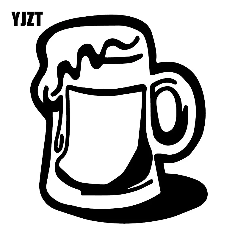 Пивная кружка YJZT 13,9 х16, 4 см, украшение всего тела, царапины, окклюзия, наклейки для автомобиля, в комплекте, для автомобиля