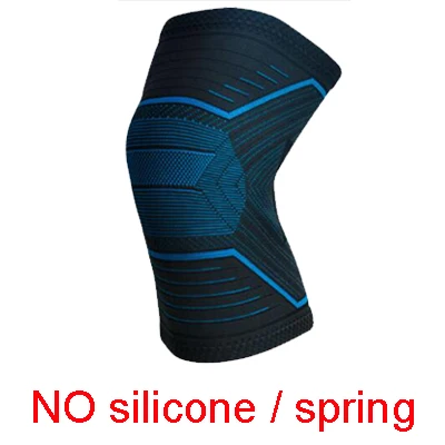 X049 BLUE Новинка, 1 шт., поддержка баскетбола, Силиконовые Мягкие Наколенники, поддержка, фиксация коленной чашечки, защита, волейбол, фитнес, спорт, безопасность - Цвет: X049 BLUE
