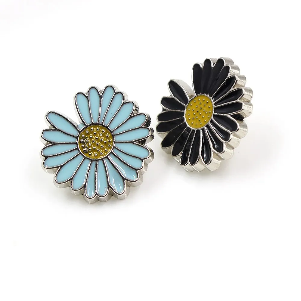 10 шт./лот маленькие пуговицы в форме маргаритки подсолнуха золотые для украшения