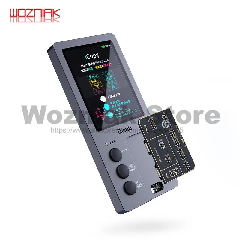 Qianli iCopy Plus 2.2 with Battery Testing Board for 7 8 8P X XR XS XSMAX 12 ProMax LCD Vibrator Transfer EEPROM Programmer - купить по