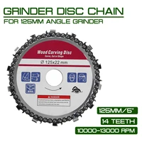angle grinder for 125mm upgrade 5 inch grinder disc and fine abrasive cut chain 14 tooth chain electricity