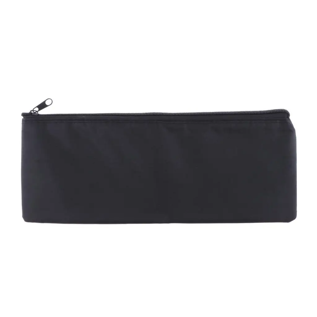

Set Of 4 Mic Protect Zipper Bags Storage Pouches Oxford Cloth Black 31x11cm